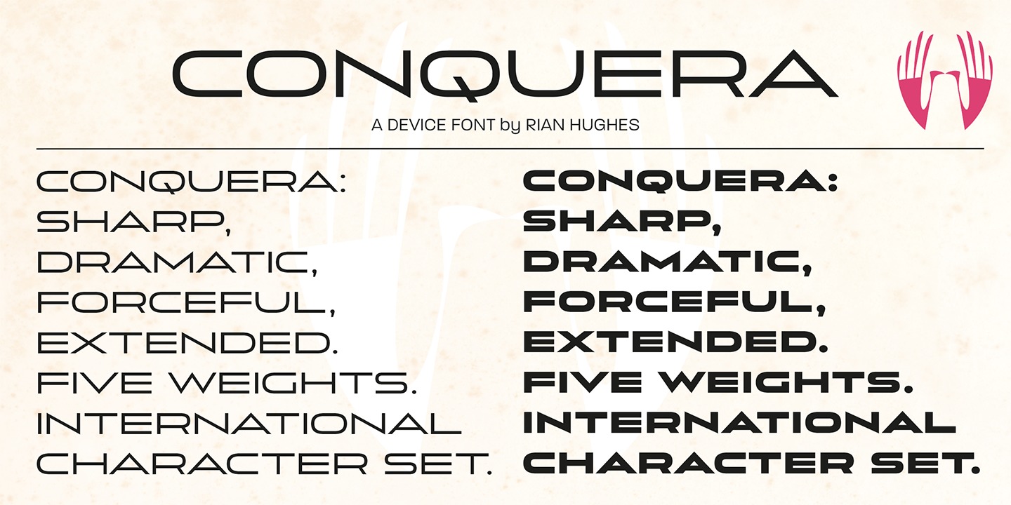 Conquera Fine Font preview